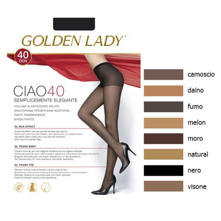 Колготки GOLDEN LADY Ciao 40den NERO 2S