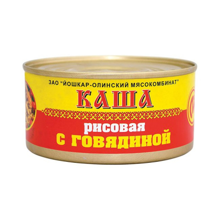 Каша рисовая с говядиной Йола 325 г