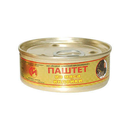 Паштет из мяса индейки Йола 100 г ключ