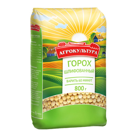 Горох шлифованный Агрокультура 800 г