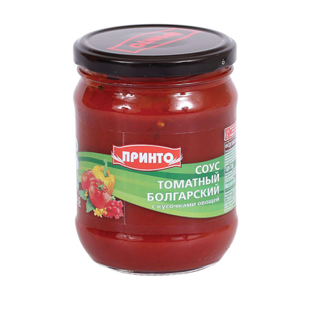 Соус томатный Болгарский с кусочками овощей Принто ст/б 460 г*9