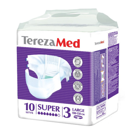 Подгузники "TEREZA MED" [Для взрослых Large Super] {10 шт}
