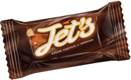 Конфеты Jet`s с печеньем с корпусом на карамельной основе глазированные КДВ *1 кг