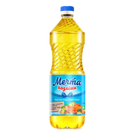 Масло подсолнечное рафинированное Мечта хозяйки 0,9 л
