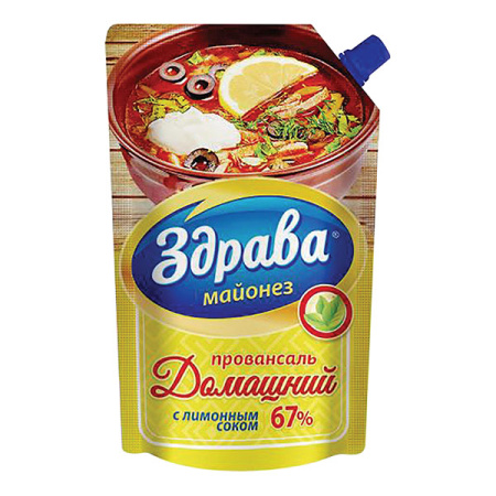 Майонез Домашний 67% Здрава ДП 400 г