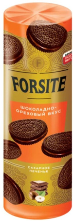 Печенье сахарное Forsite Сэндвич с шоколадно-ореховым вкусом КДВ 208 г
