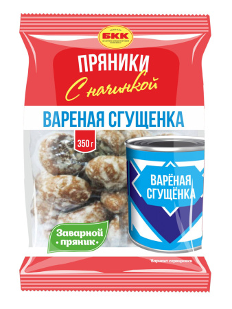 Пряники завар глаз Сахарные сгущ вар 0,35кг БКК