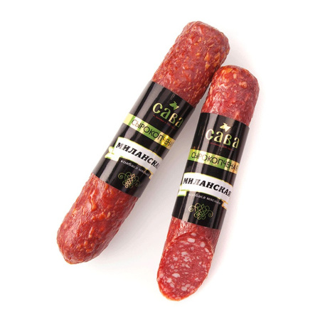 Колбаса сырокопченая Миланская САВА 210 г