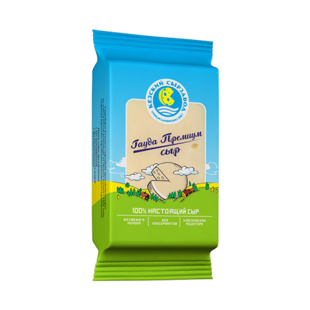 Сыр Гауда Премиум 40% КЕЗ лам. 250 г*8