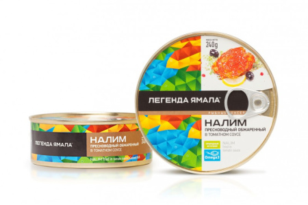 Налим пресноводный обжаренный в томатном соусе Легенда Ямала 240 г